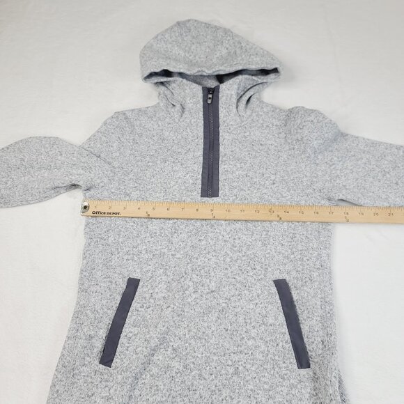 Lululemon Women's Gray Fleecing Cold Heather Hooded Pullover Sweater Size 4 - Picture 3 of 6